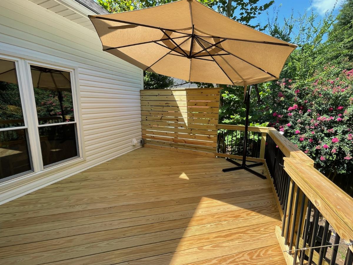 Custom Deck with Privacy Wall