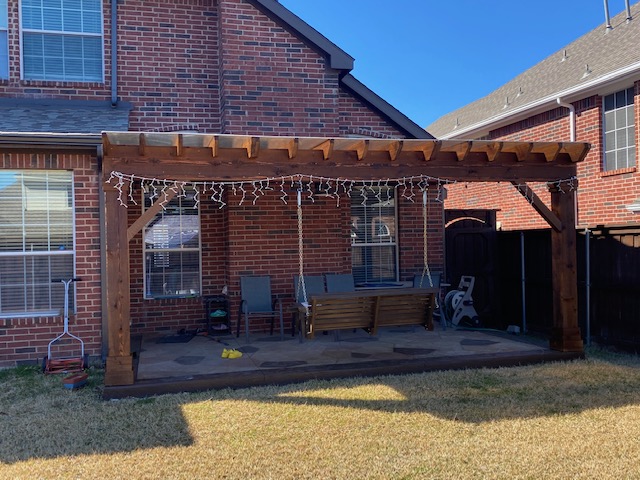 after with pergola