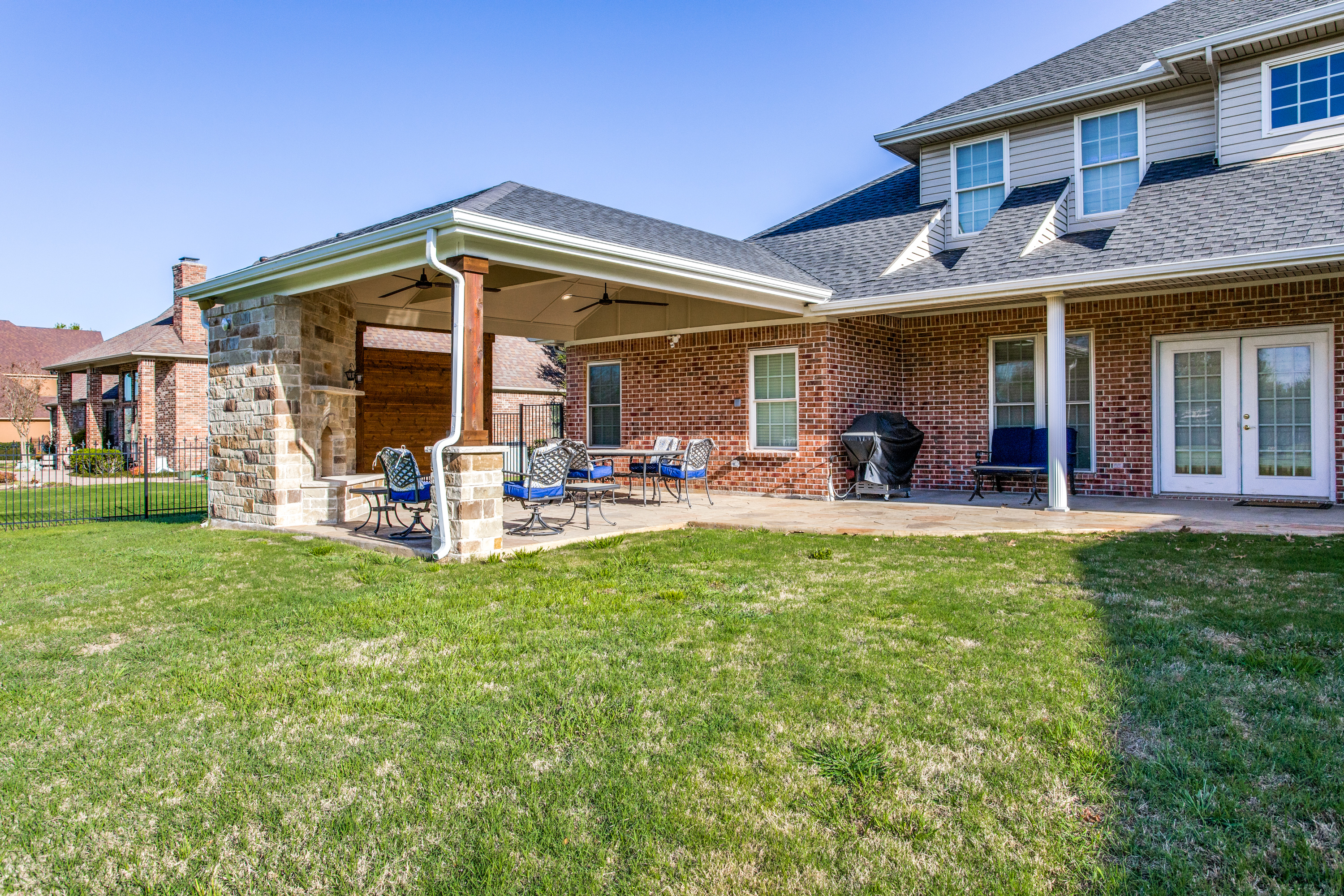 back of house porch cover addition