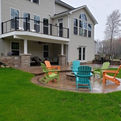 Wadsworth, OH outdoor living combo space with TimberTech custom deck