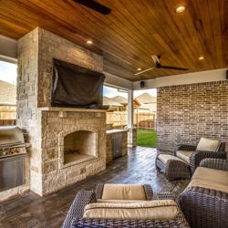 Alternate Angle Of Forney Custom Patio Cover.