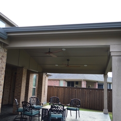 Interior View Of Forney Patio Cover.