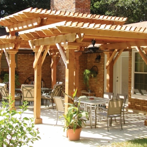 Three-Tier Pressure-Treated Pergola