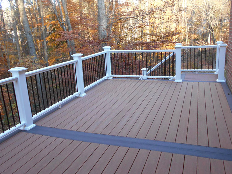 Recently built composite deck