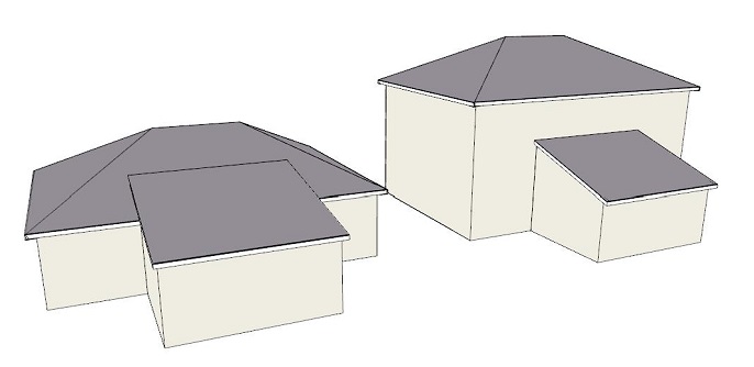 model of gable roof