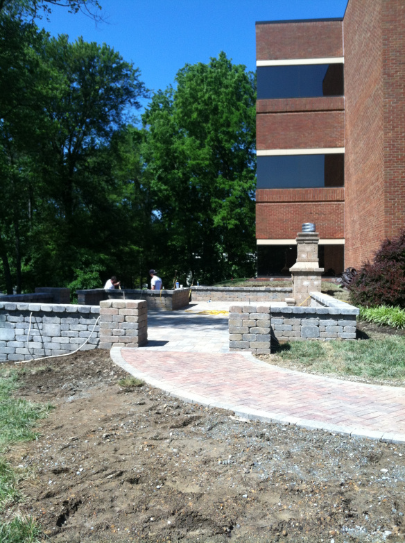 Construction of patio 