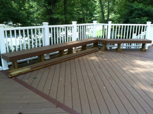 Deck and seating area