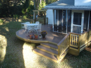 deck design in real life from different angle