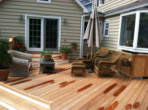 garapa wood deck 