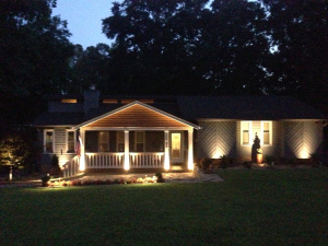 winner's home with new hardscape lighting 