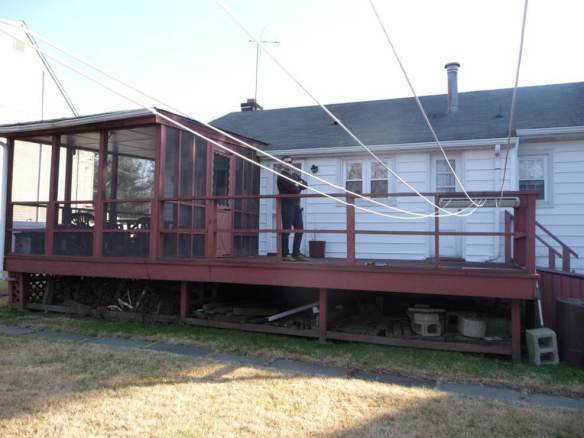 old sunroom and deck