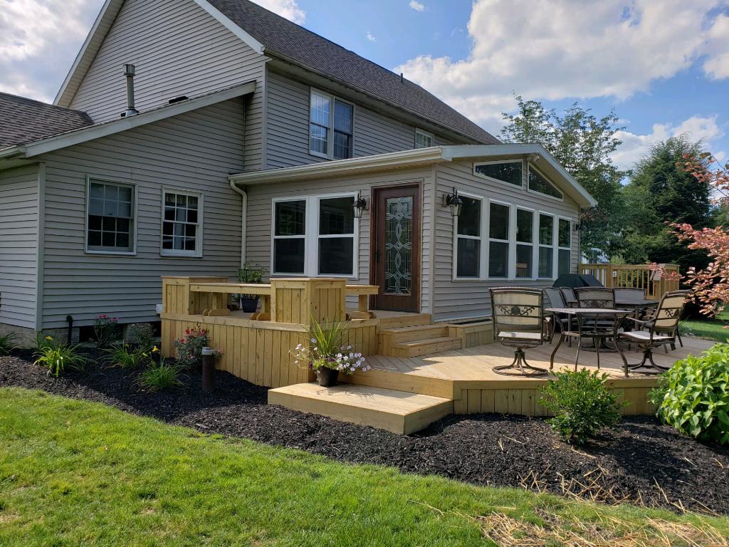 Large patio deck