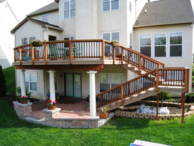 Custom patio deck