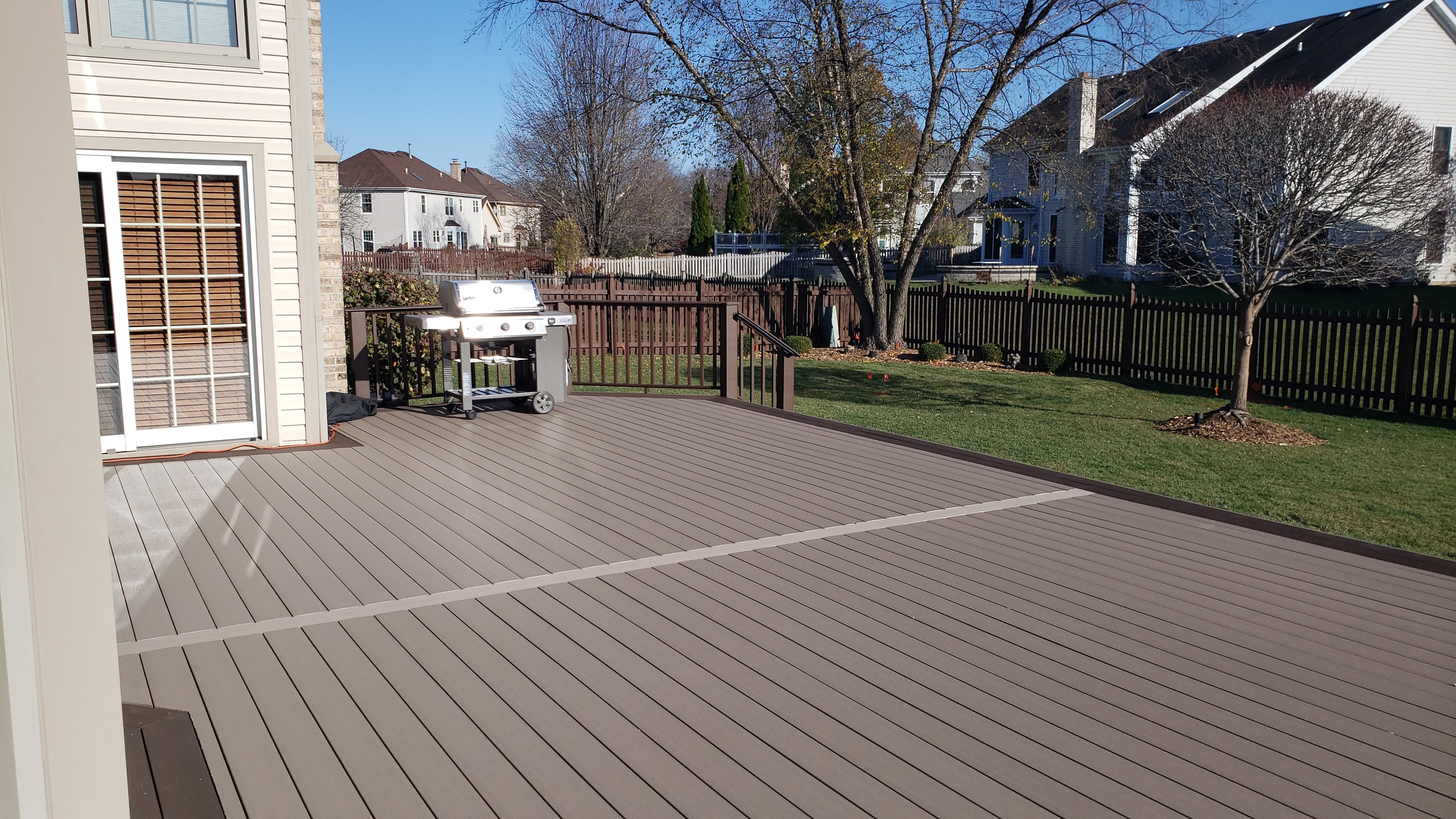 TimberTech deck installation in Glen Ellyn.