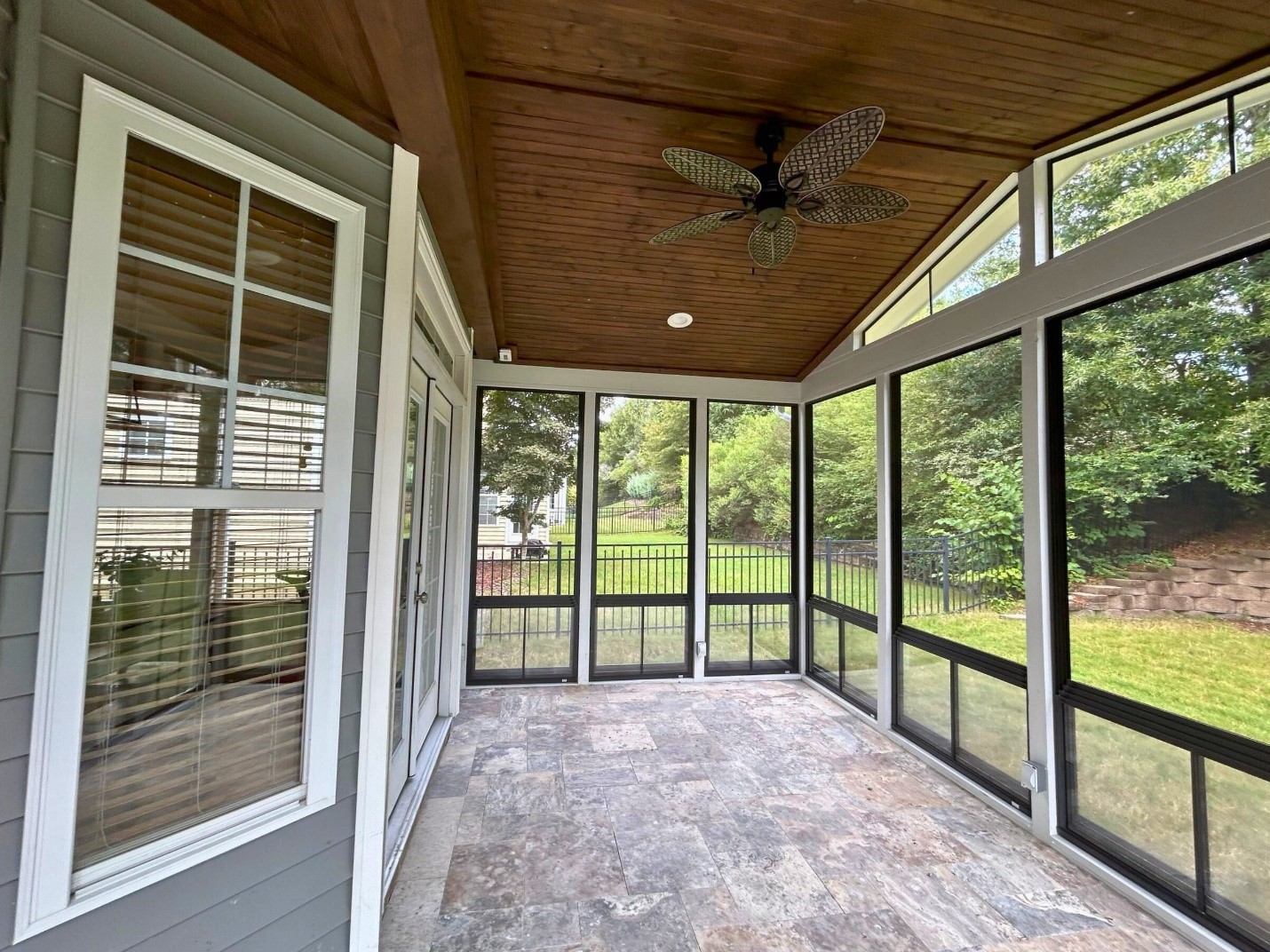 Enclosed Porch with windows along all walls