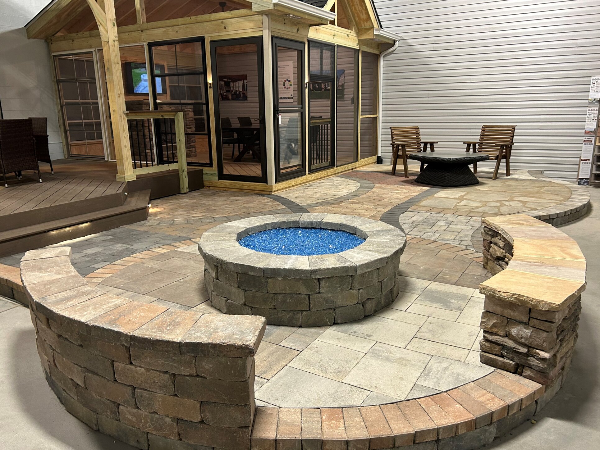 Charlotte Paver Patio with Firepit