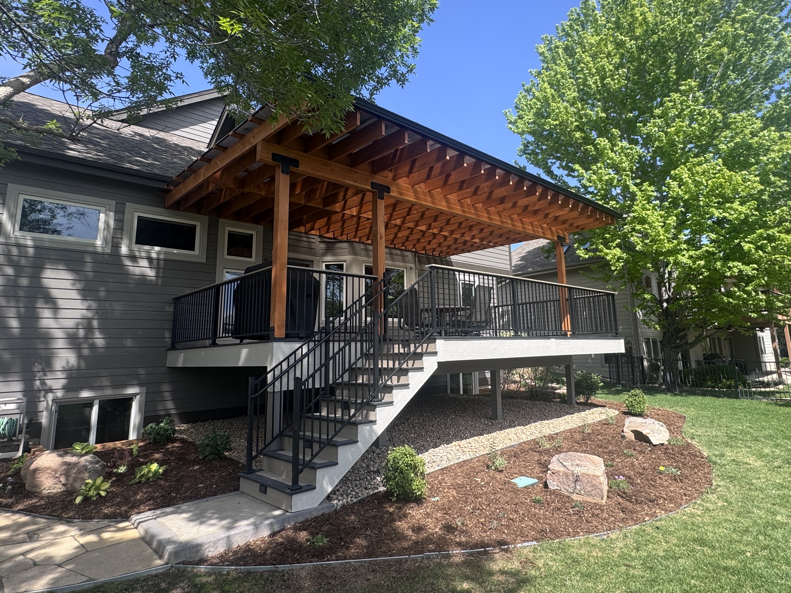 covered pergola and deck in berthoud