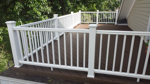 white porch fencing