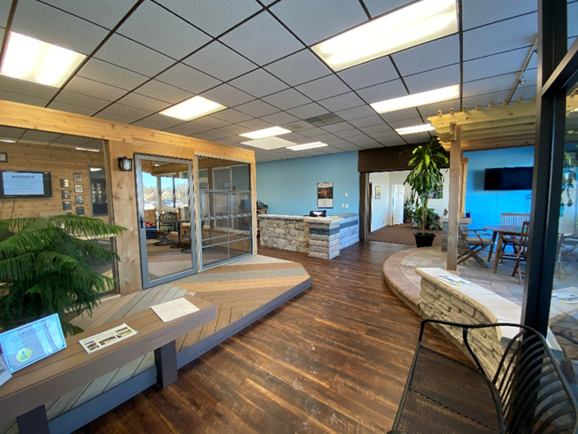 interior of the archadeck design center