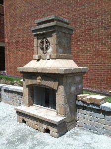 Belgard outdoor fireplace