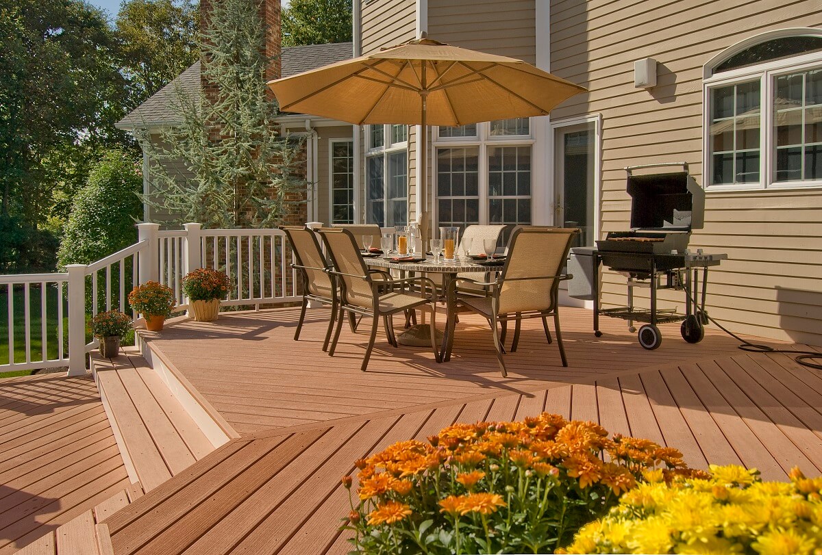 Timbertech multilevel deck