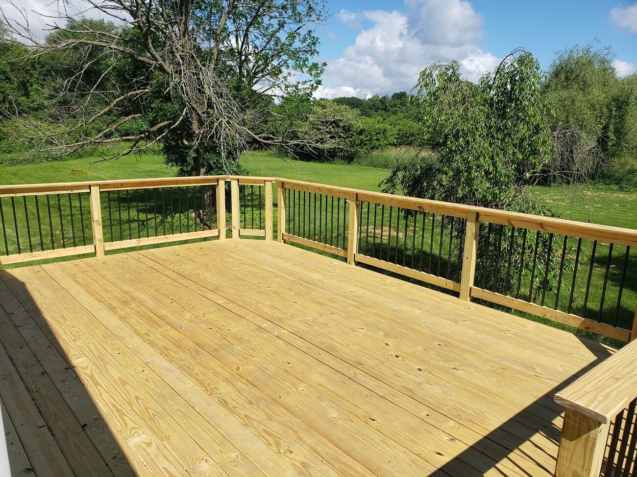 akron wooden deck