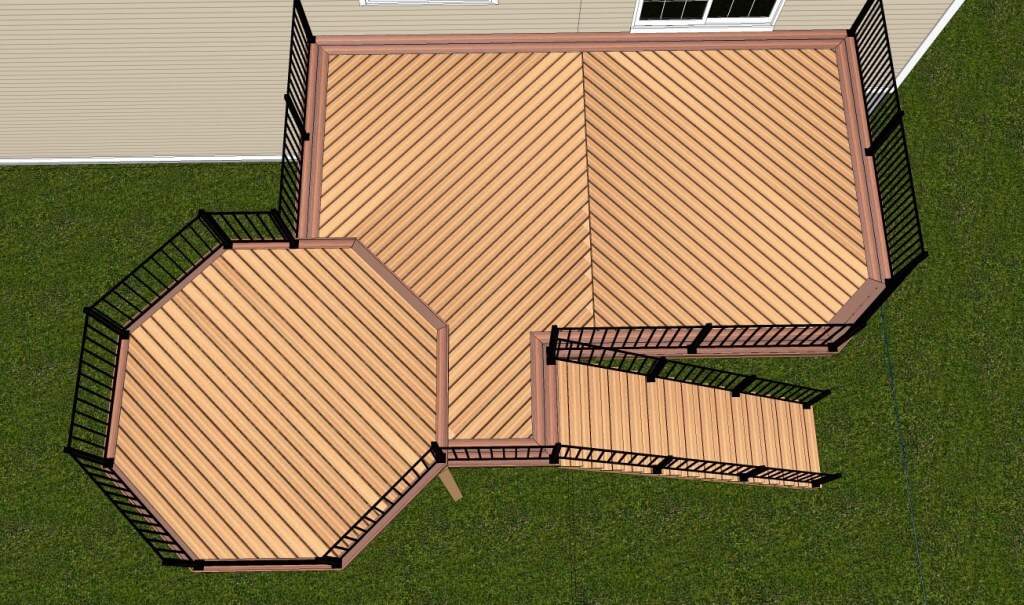 Wood deck design