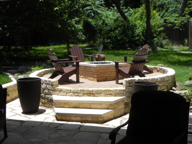 Firepit and patio