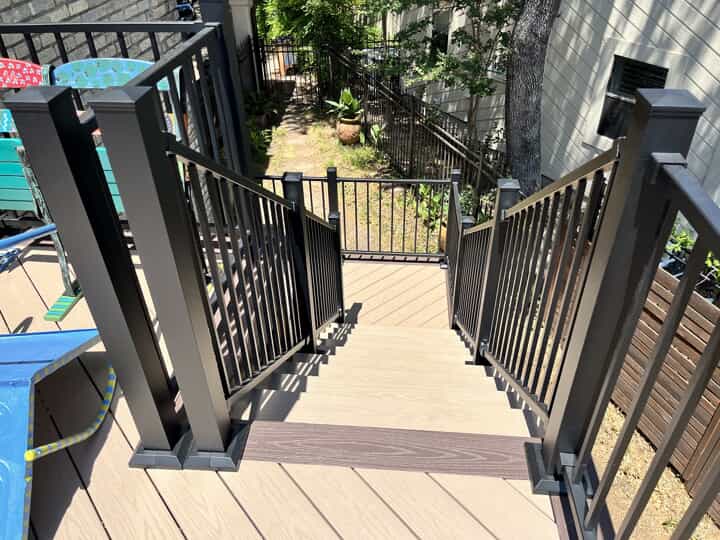 iron railing stairs