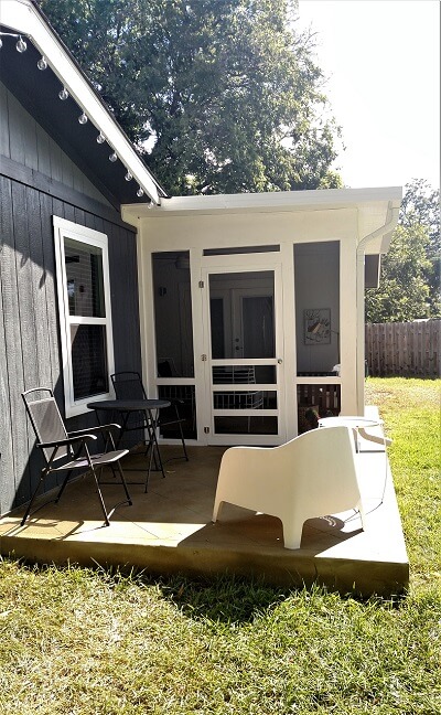 Custom screened porch and patio