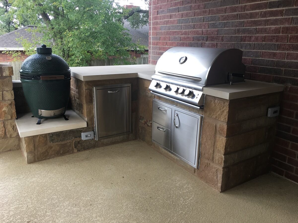 Custom outdoor kitchen