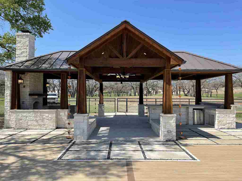 georgetown tx covered detached patio and deck combination 