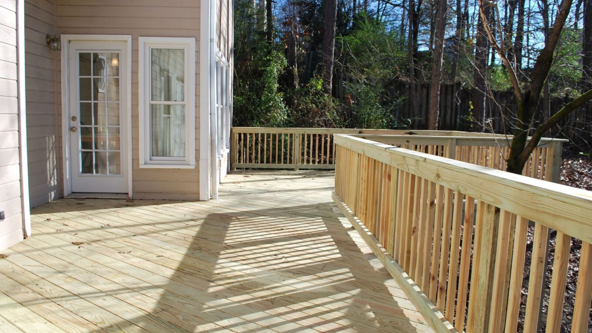 wooden deck