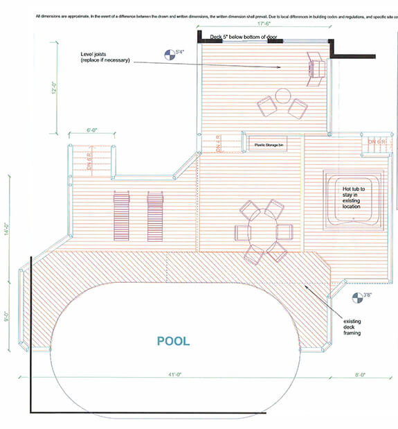 Pool Deck Blueprint
