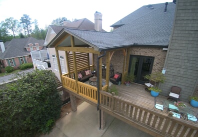 open porch addition in vestavia