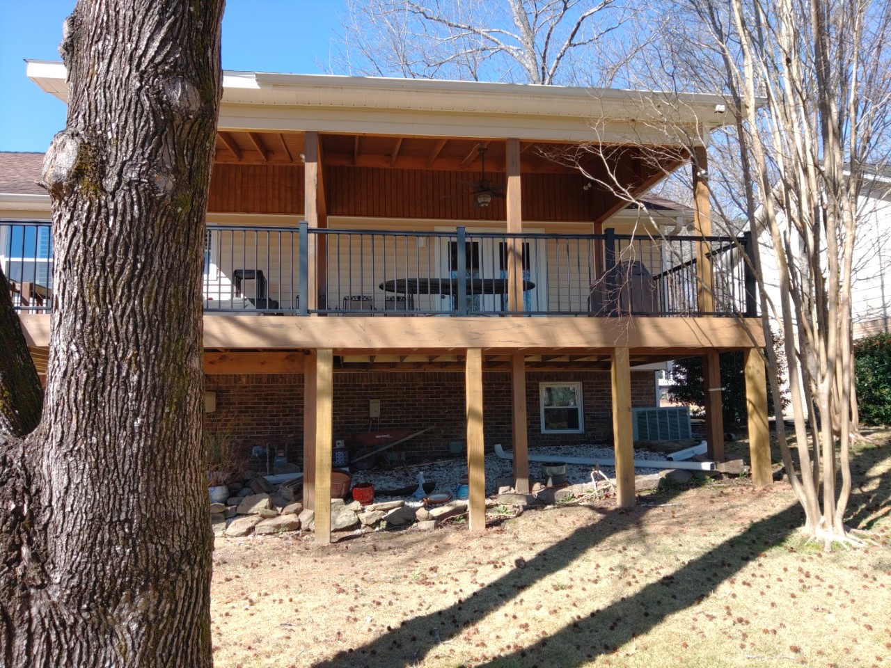 Alt Angle of Pelham Deck and Porch Addition Archadeck