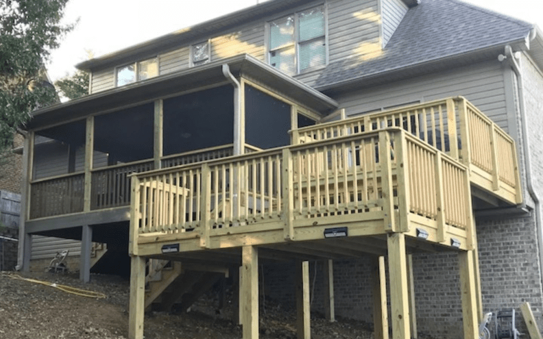 birmingham hillside deck plans