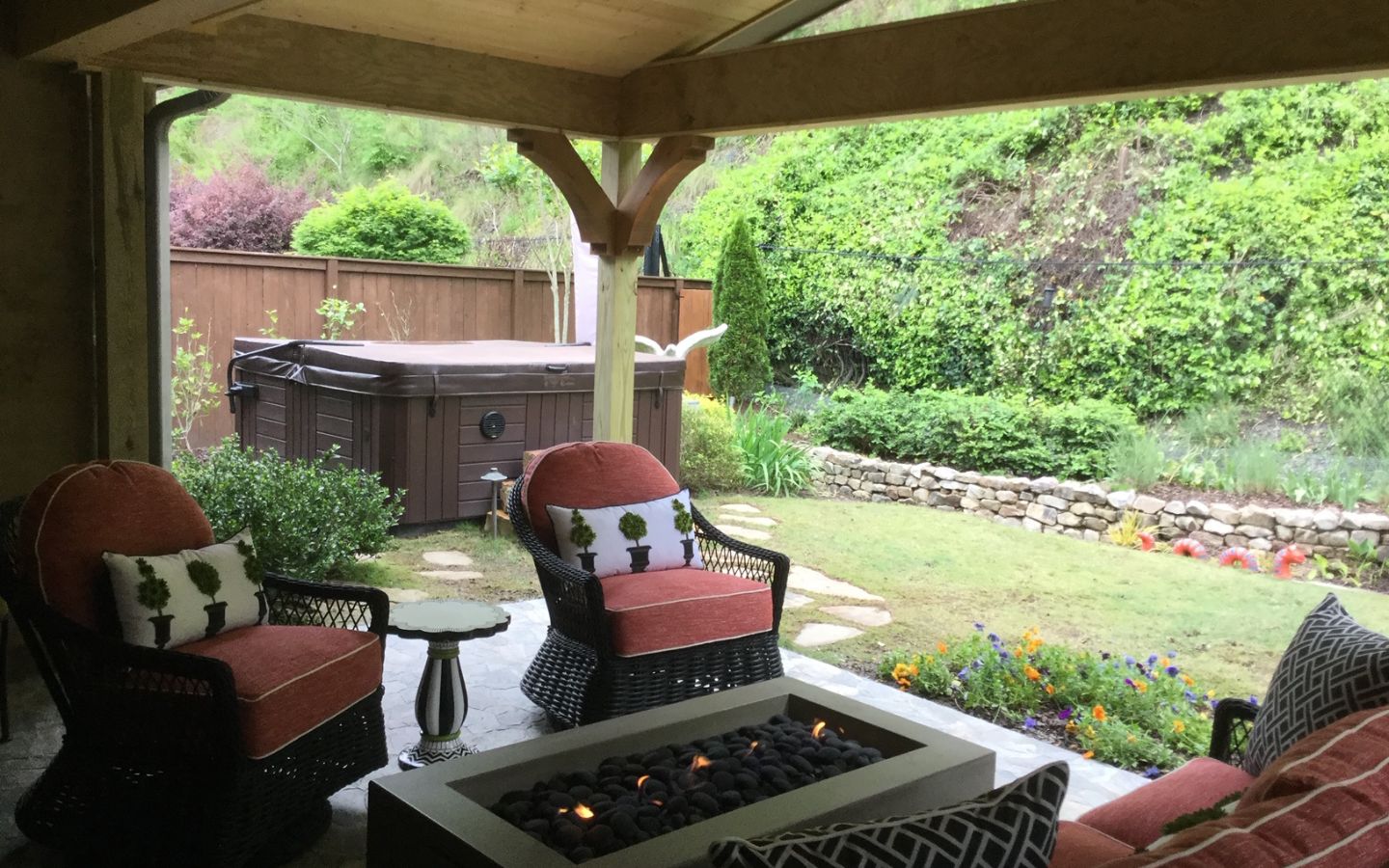 extending roof overhang porch