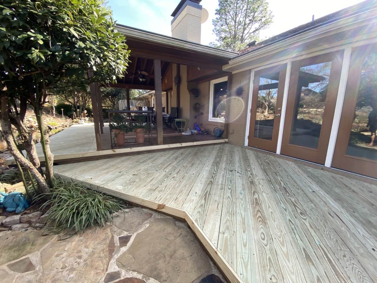 Custom wood deck