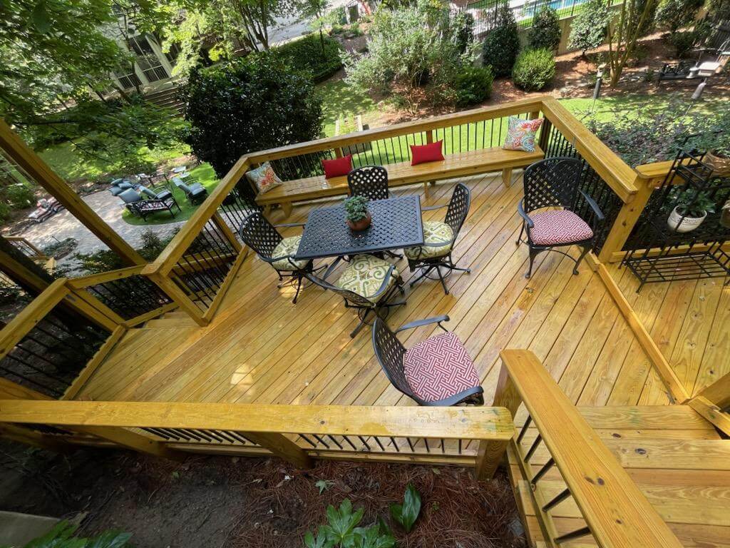 custom wood deck