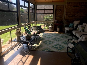 Three season porch interior
