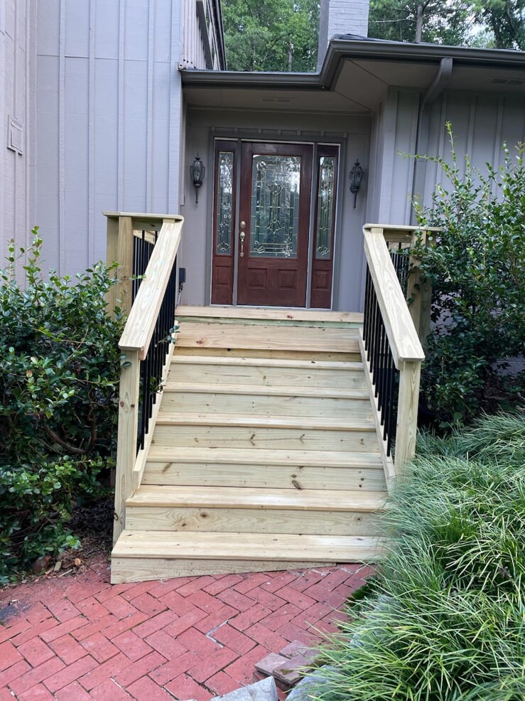 new porch steps