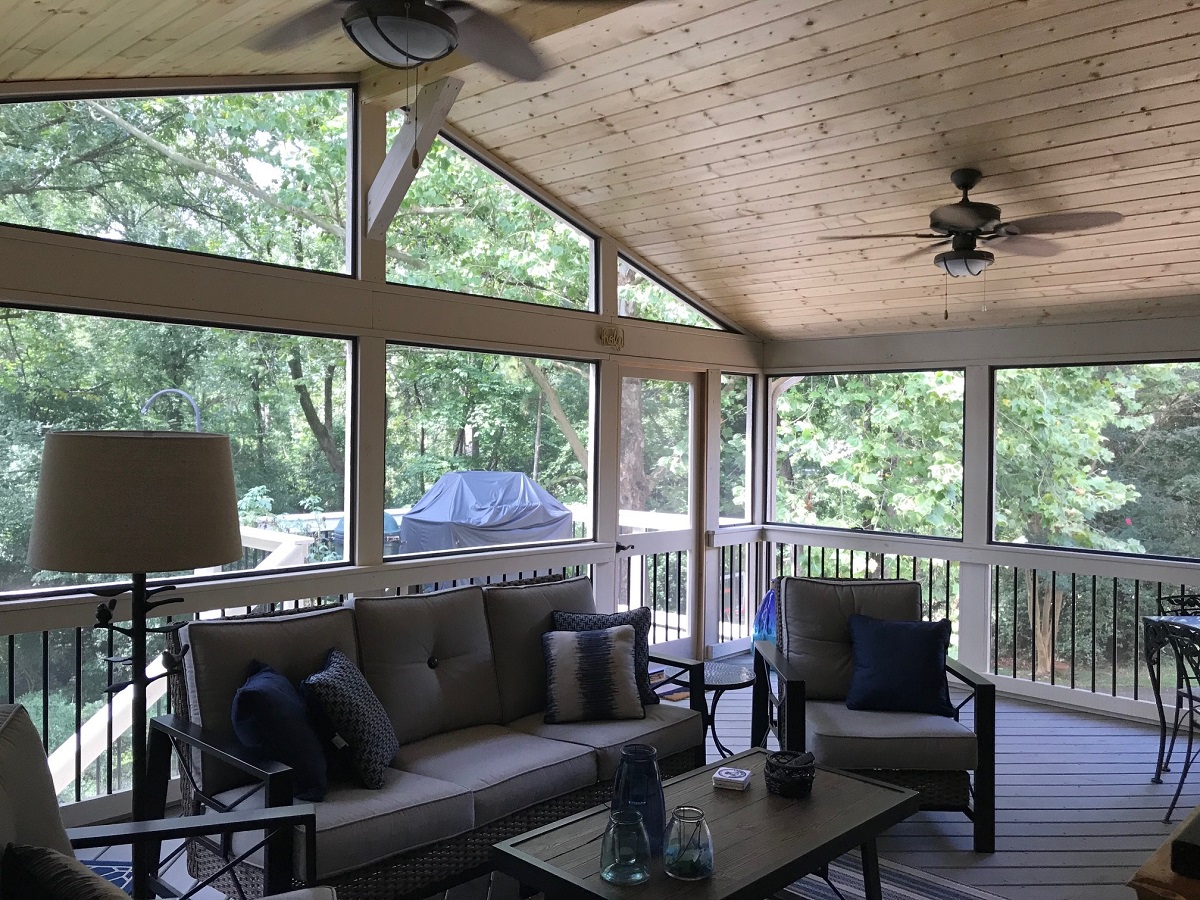 new screened porch