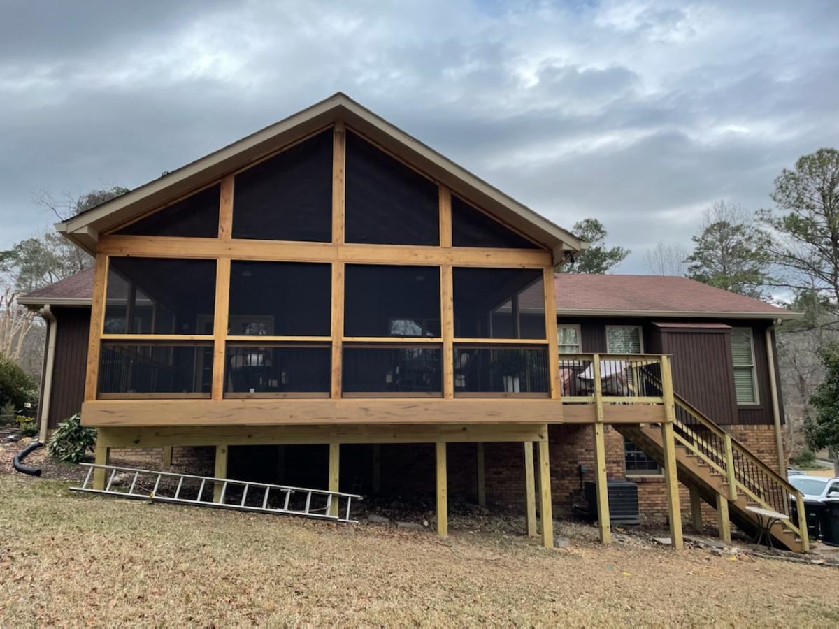north shelby county screened porch builder