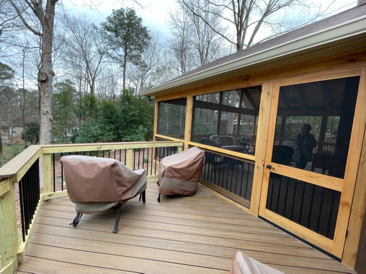 north shelby county screened porch with walkout deck 