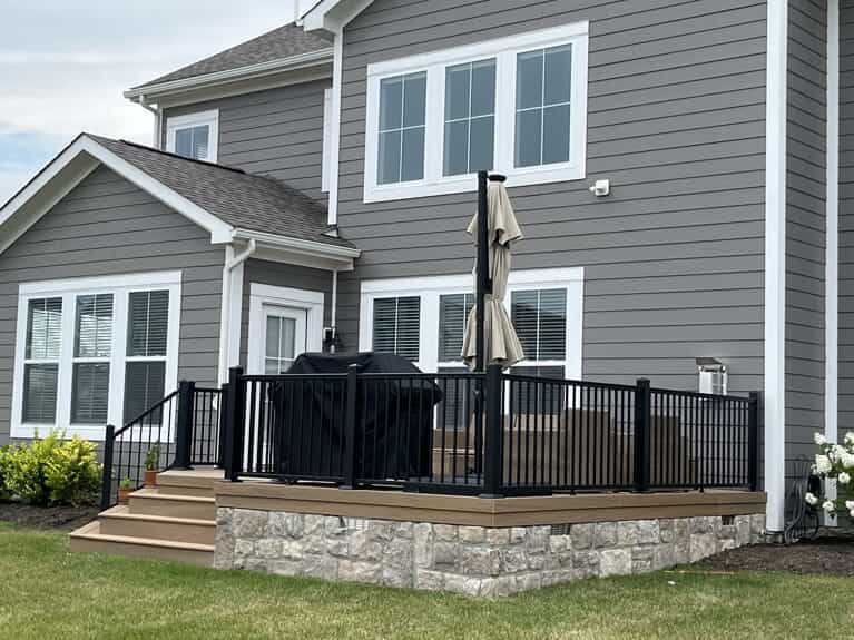 TimberTech Deck with Aluminum Railing