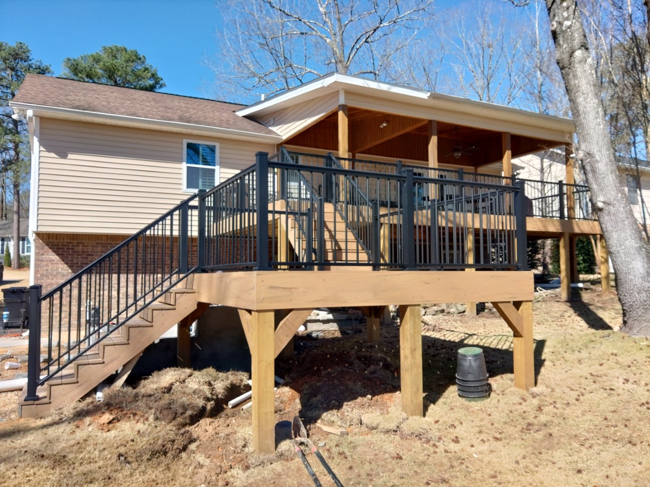Timbertech and Covered Porch Combo Pelham AL