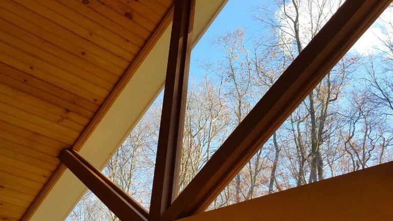 Screened porch ceiling details