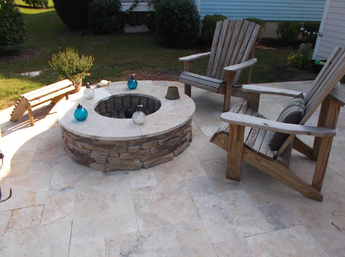 firepit seating outside