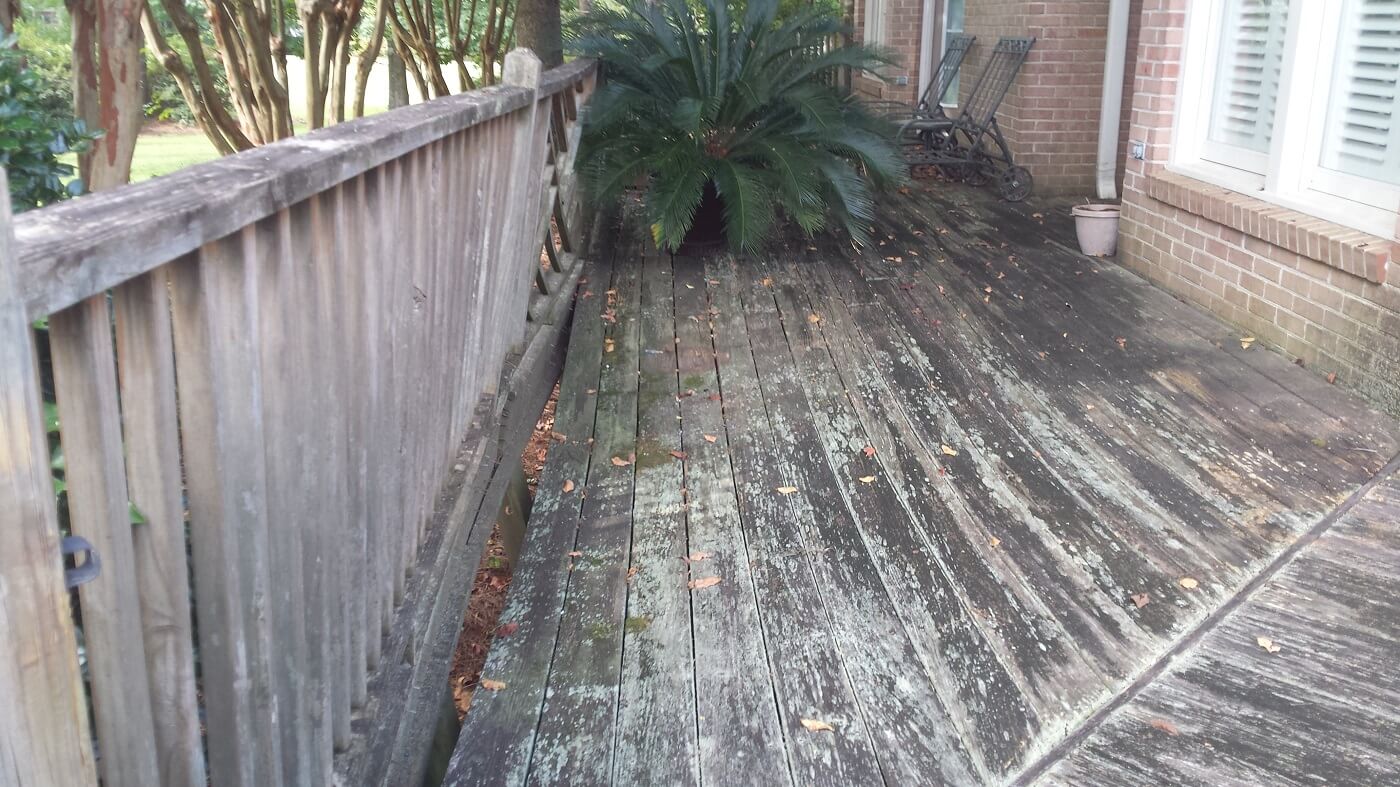 Old backyard deck